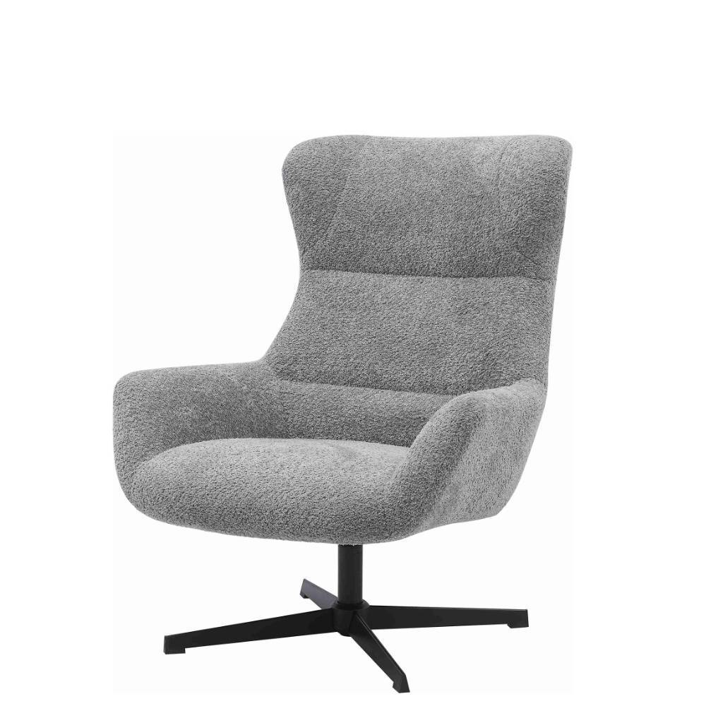 Polstersessel in Dunkelgrau Boucle - Astina