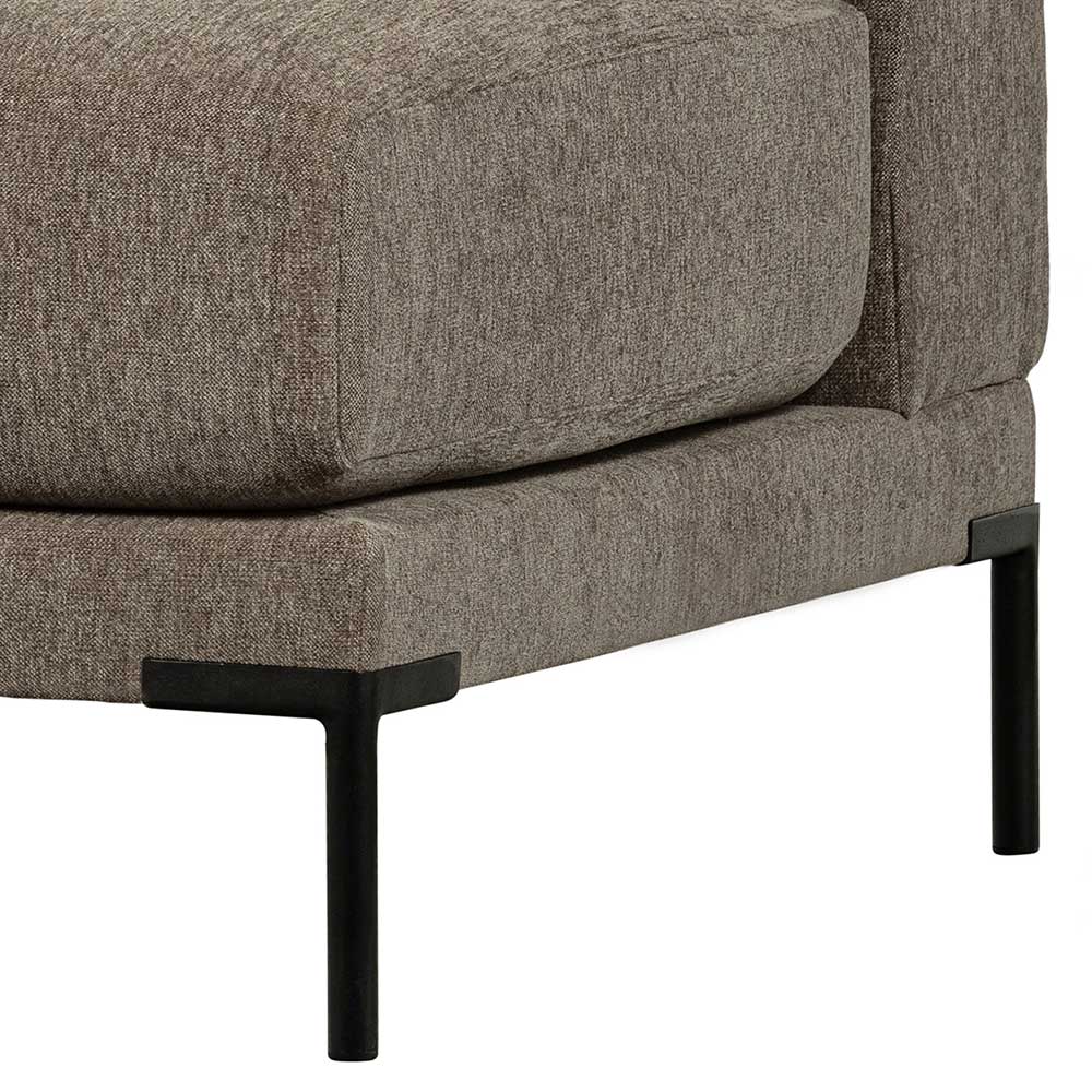1-Sitzer Couchmodul in Taupe Stoff - Birte