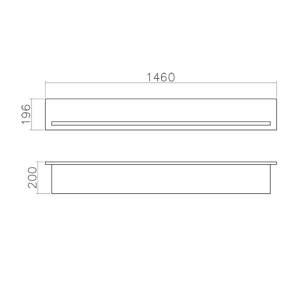 367cm Landhaus Anbauwand Set - Diatara (vierteilig)