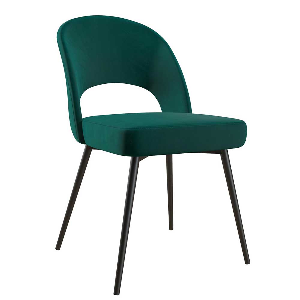 Designstuhl in Grün und Schwarz - Ranica
