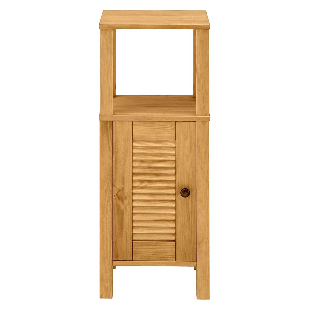 34x86x30 Badschrank mit Lamellentür & Ablage - Zavieca I
