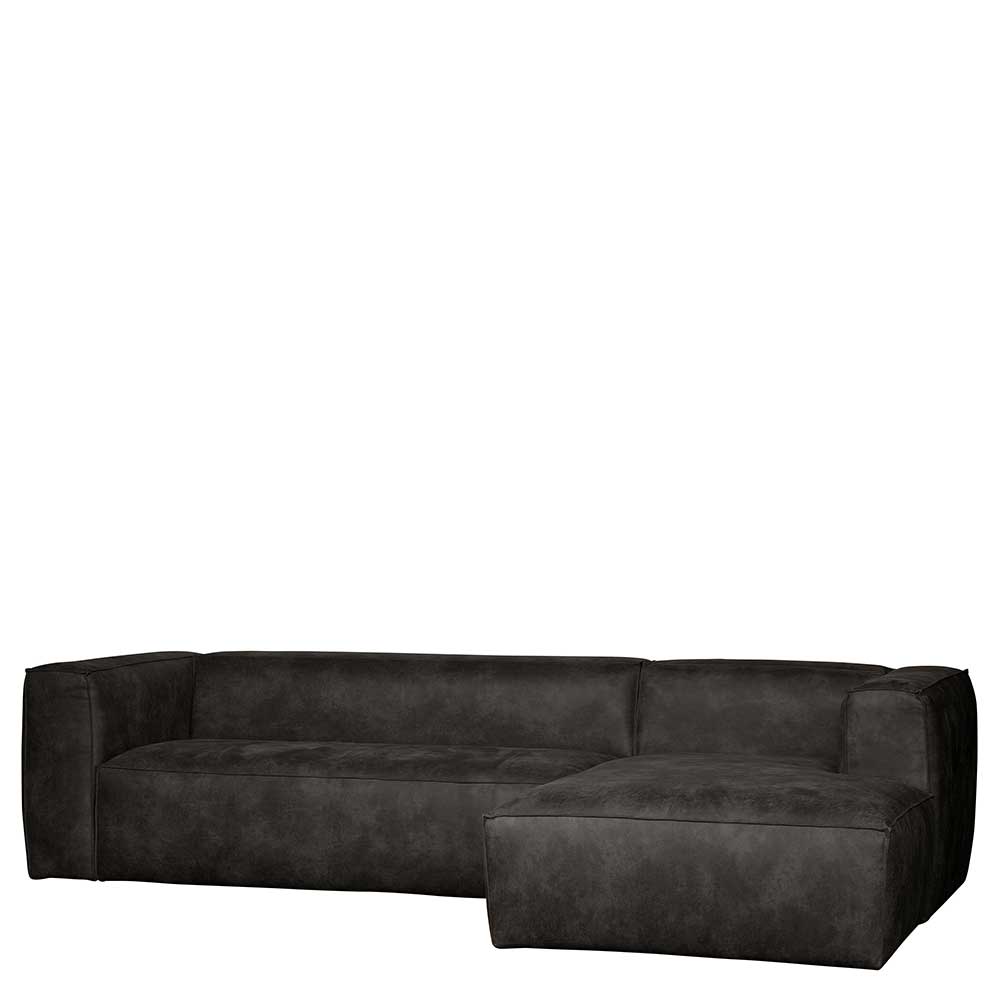 Moderne Sofaecke in Schwarz Recyclingleder - Vlotho