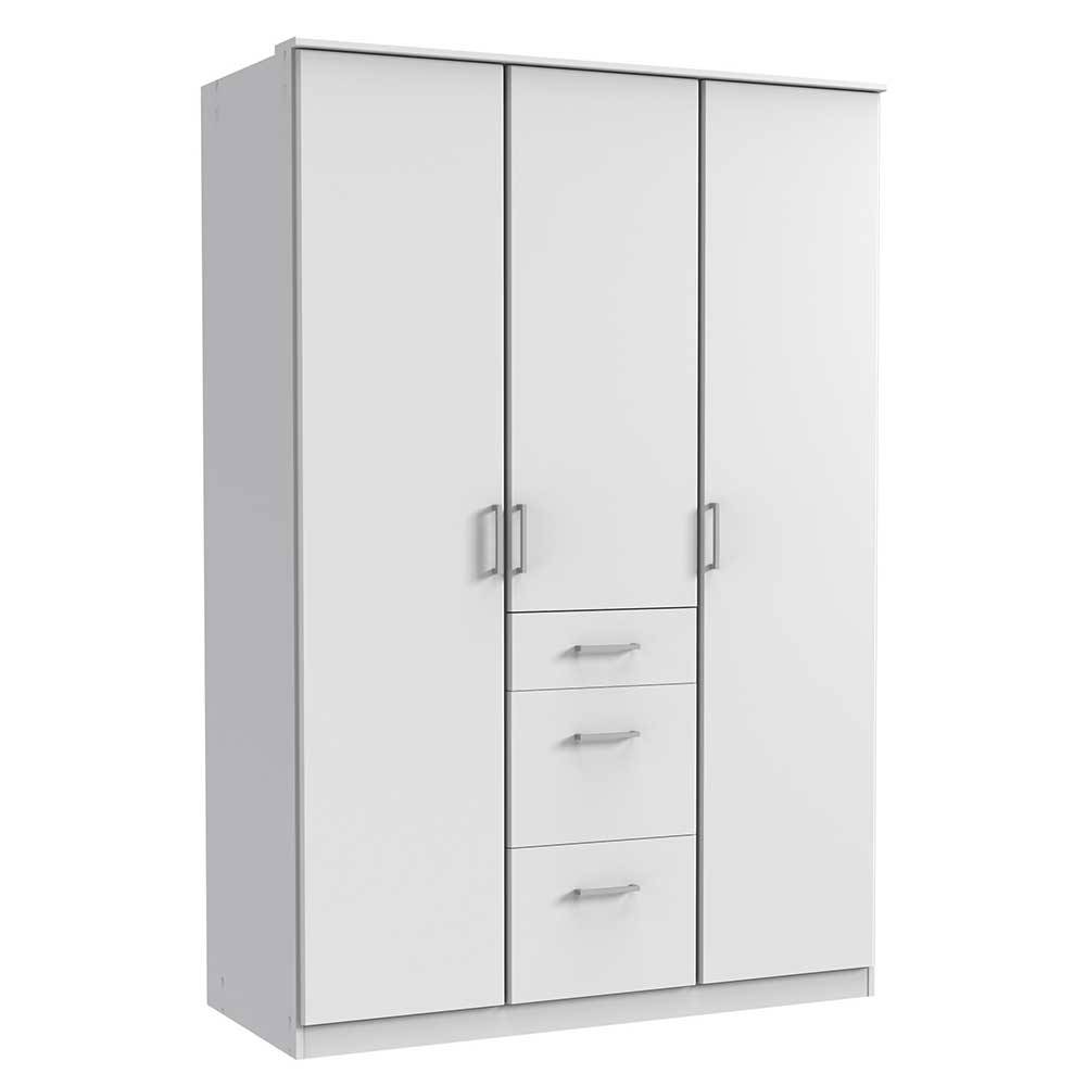 Schlafzimmer Schrank in Weiß - 135x199x58 cm - Cador