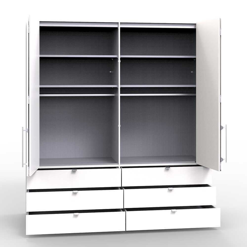 Kompakter Schlafzimmerschrank 200cm breit - Bosays