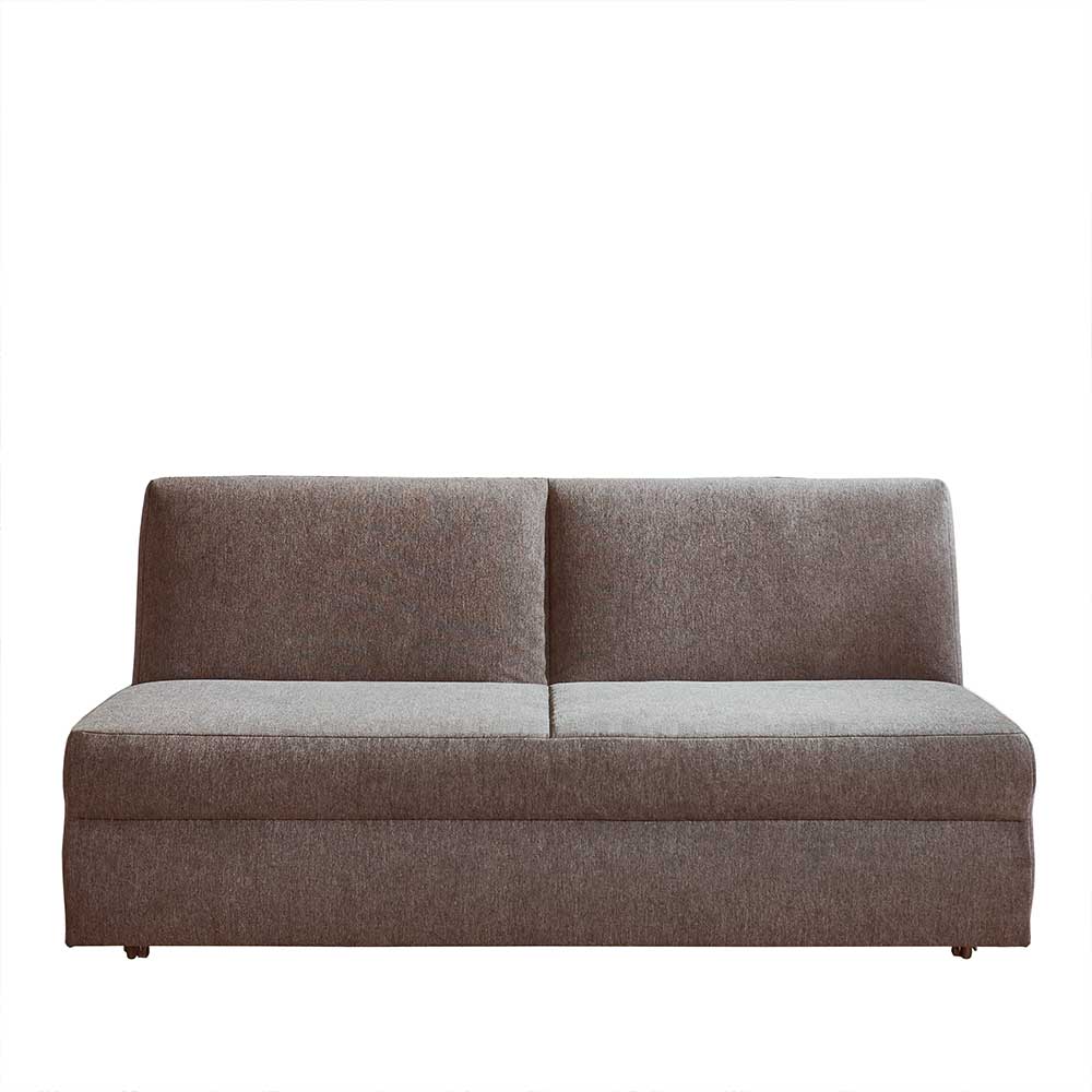 Klappcouch ohne Armlehnen in Taupe - Drosalino