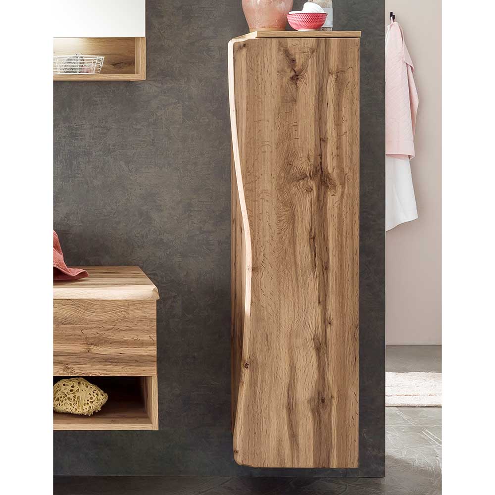 Badezimmer Midischrank mit Tür Baumkante - Tofias