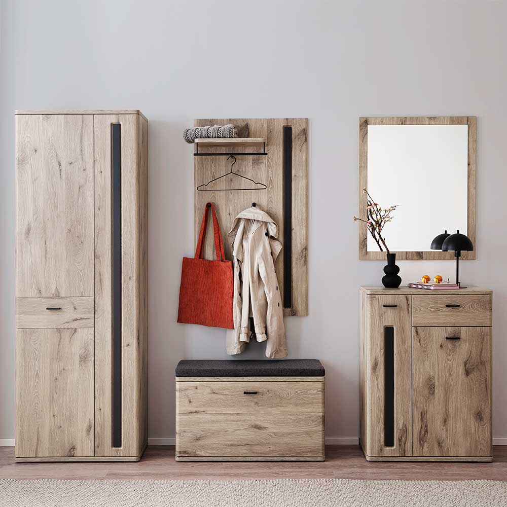 Garderobe Dielenmöbel Set modern - Baiamare (fünfteilig)