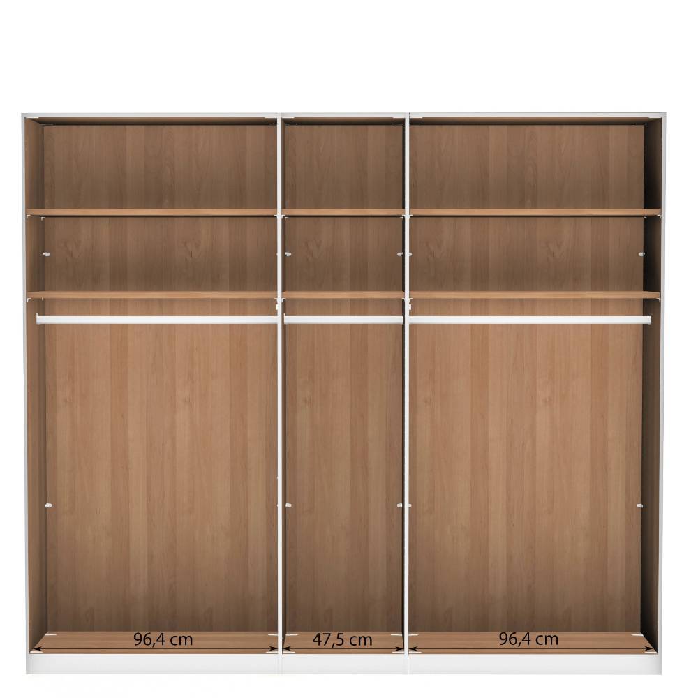 Design-Schlafzimmerschrank mit fünf Türen - Angelina