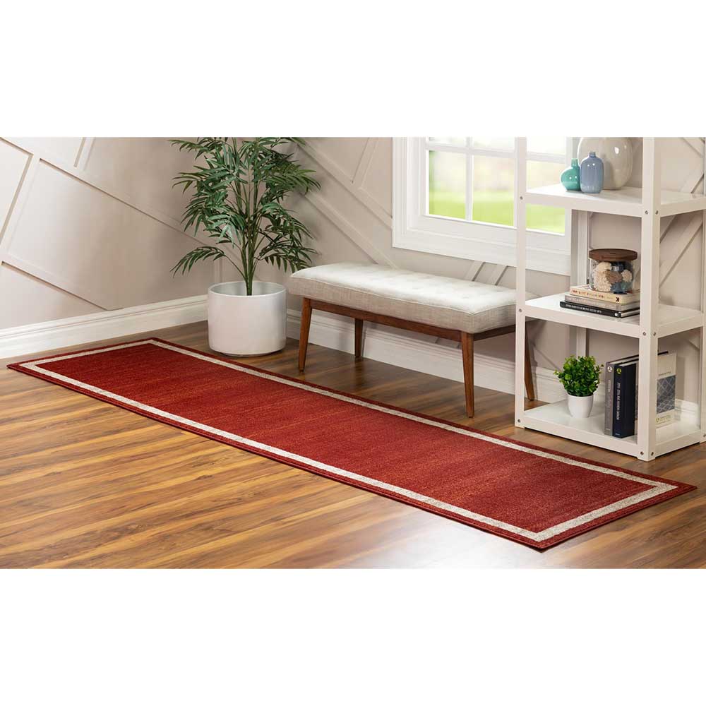 Kurzflor Teppich in Terracotta - Surin