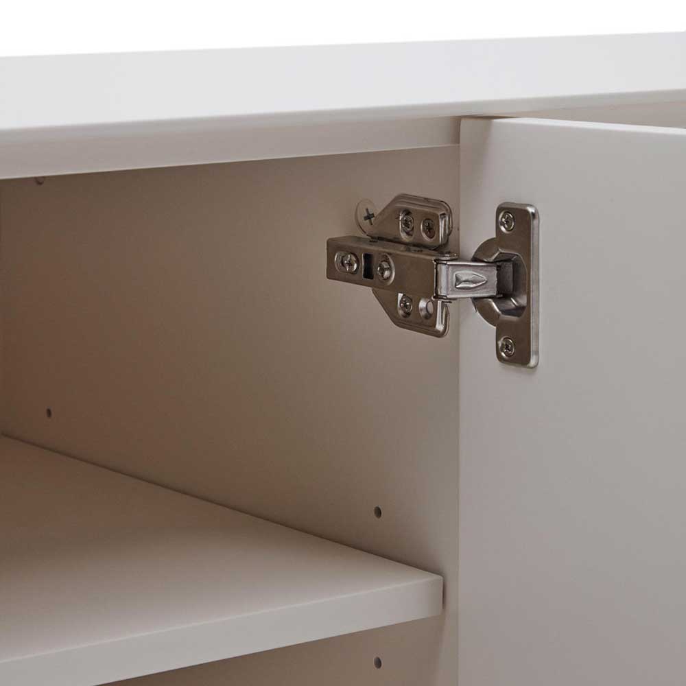 Weißes Sideboard in halboffenem Design - Dresconio
