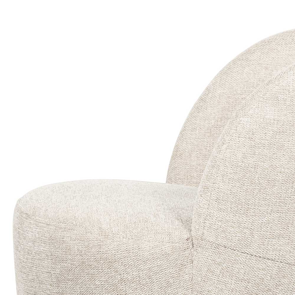 Drehsessel in Offwhite Webstoff - Alcarizora