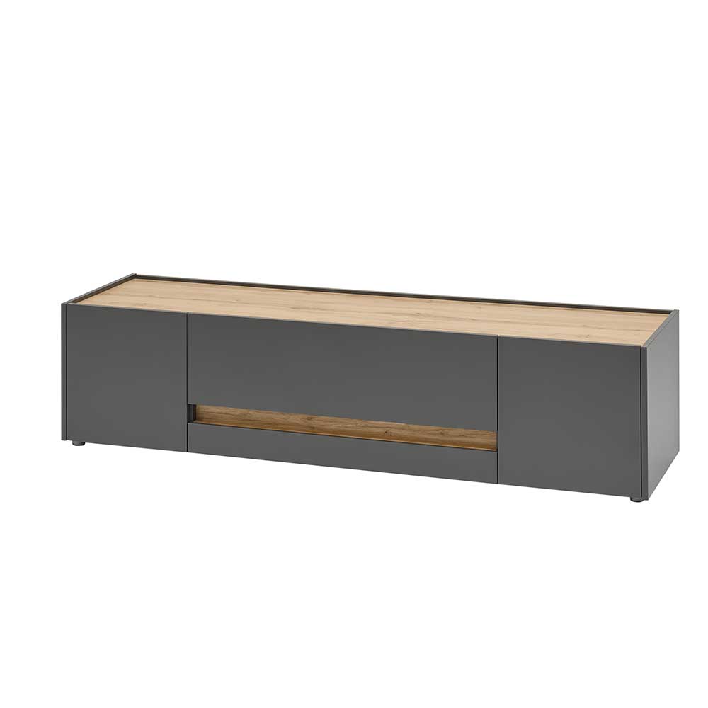 TV Lowboard mit Griffmulden - Ahilav