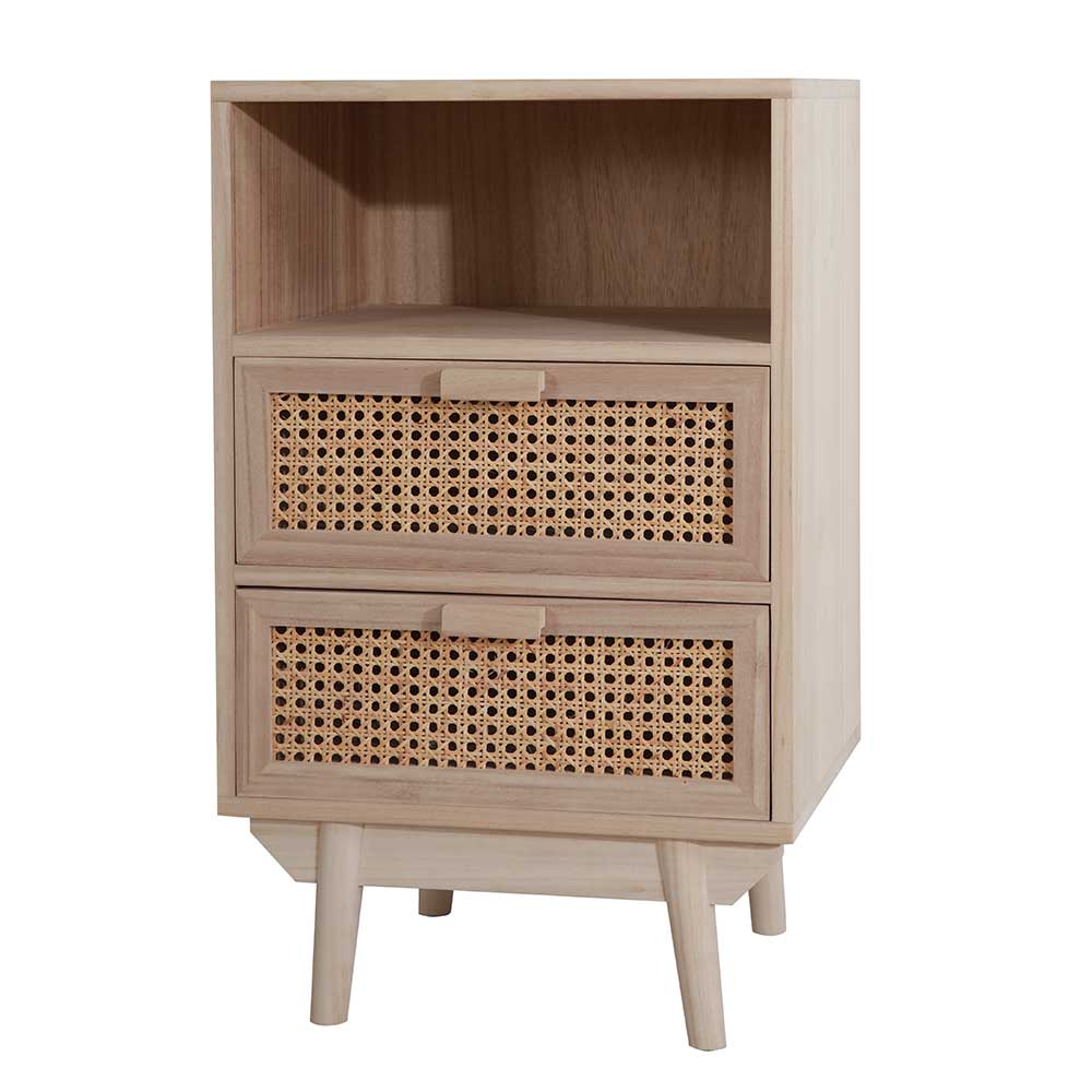 40x68x36 Kleine Kommode mit Fach & 2 Schubladen - Oncinasa
