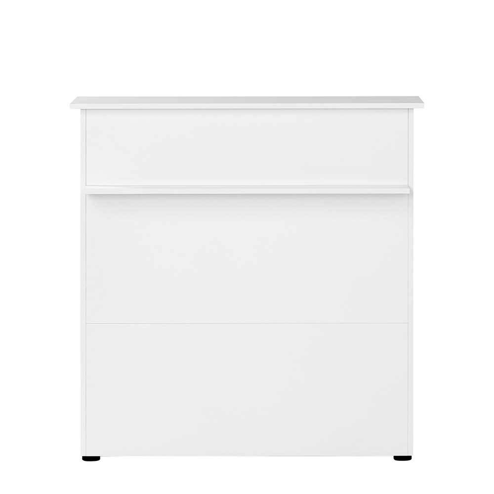 107x111x44 Office Tresen Theke in Weiß - Empire