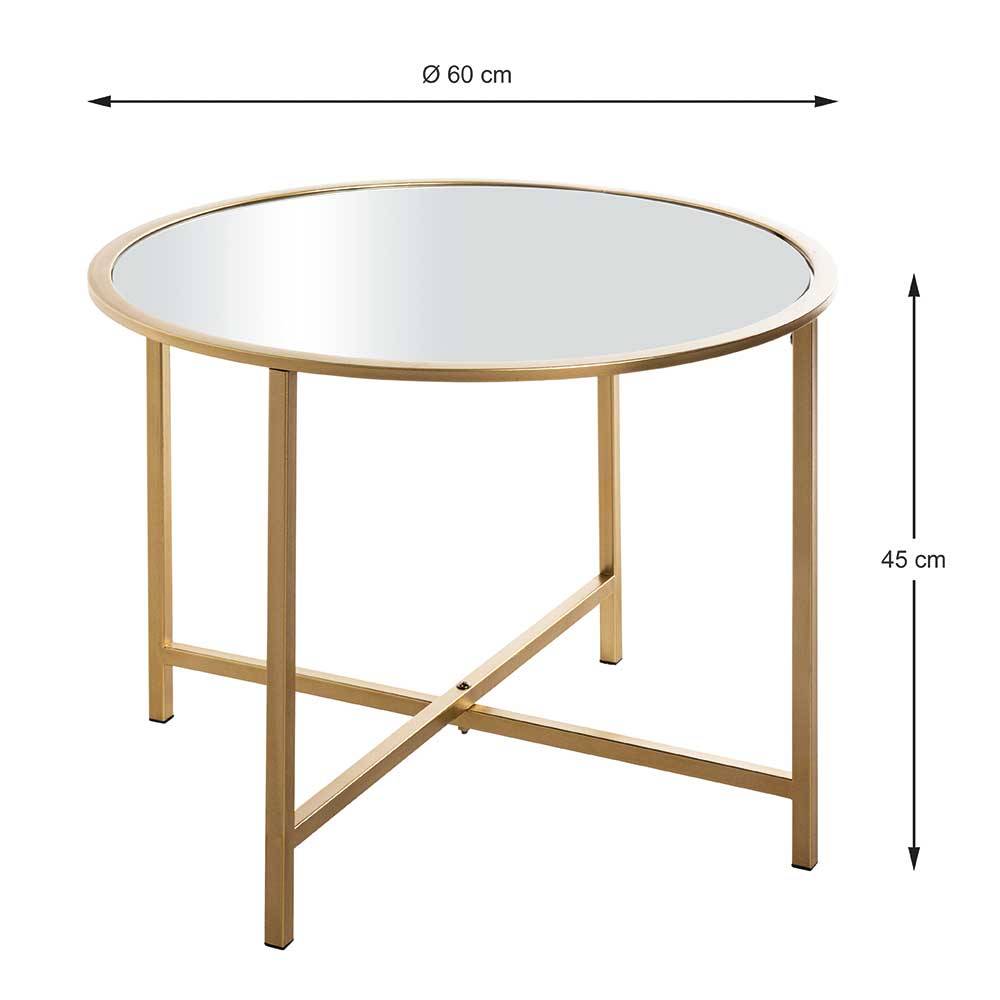 Eleganter Beistelltisch aus Spiegelglas - Lil