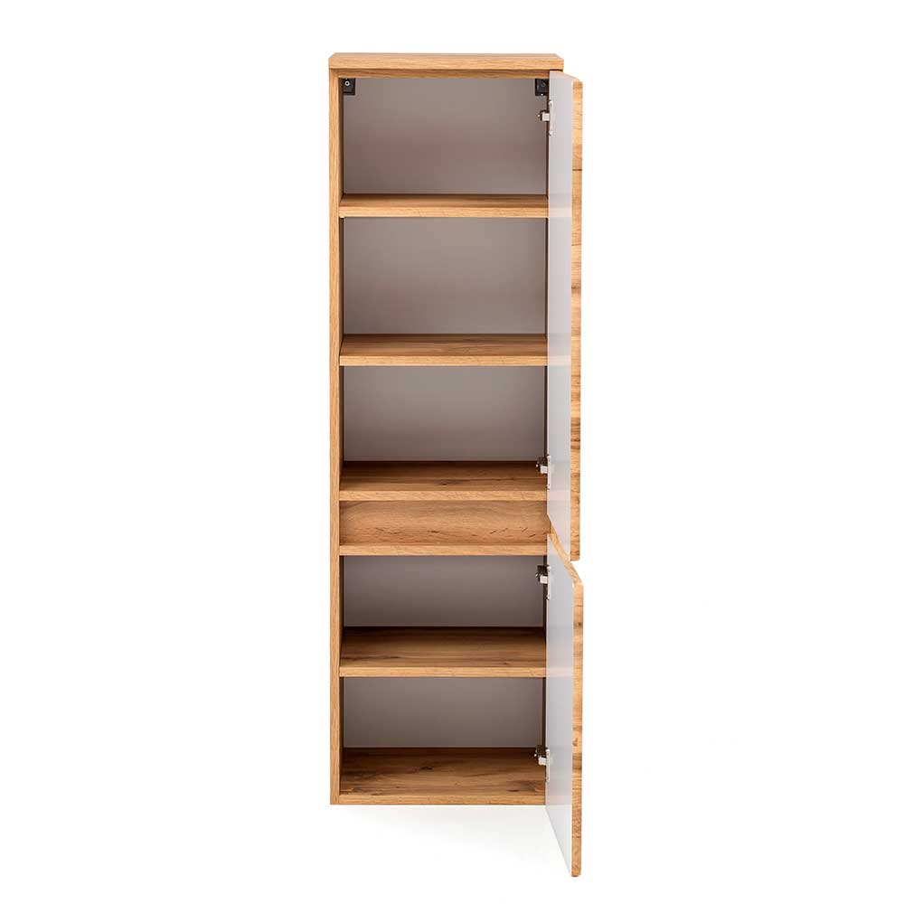 Midi Badschrank in Holzoptik Wildeiche - Drumias