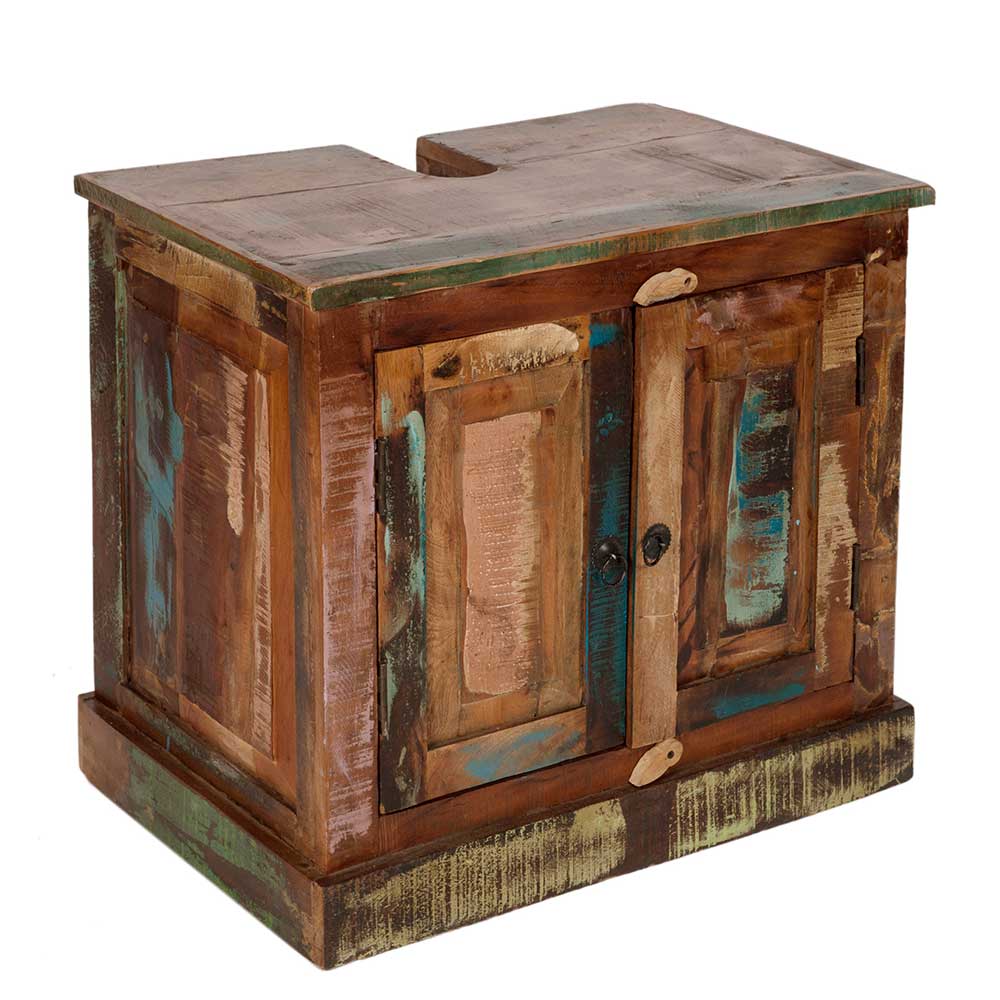 Shabby Badmöbel aus Recyclingholz - Jamaica (fünfteilig)