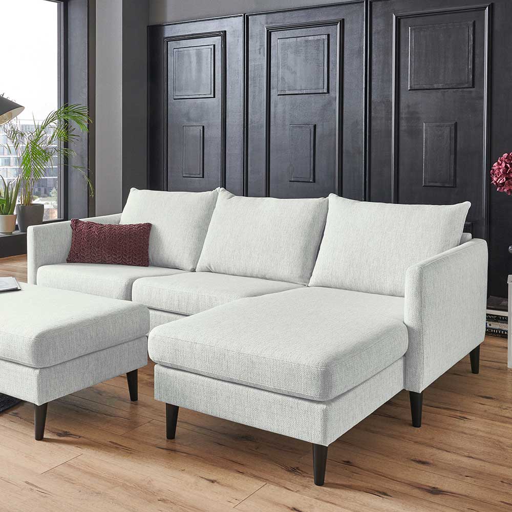 Skandi Ecksofa - Schenkel beidseitig montierbar - Udessa