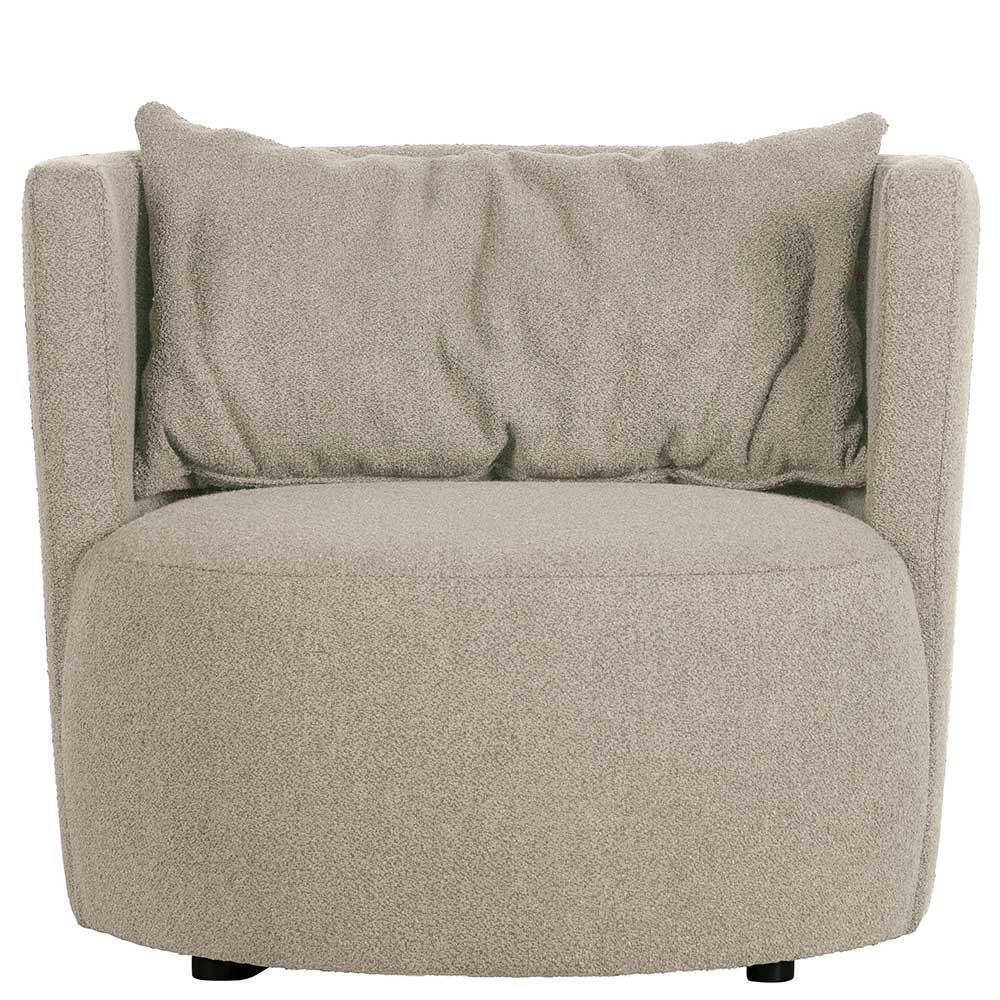 Gemütlicher Polstersessel in Beige Boucle - Capella