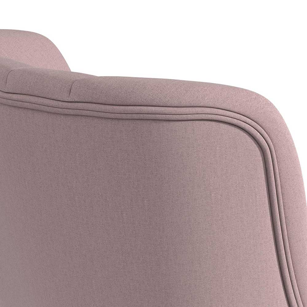 Retro Sessel in Rosa und Holz Natur - Panien