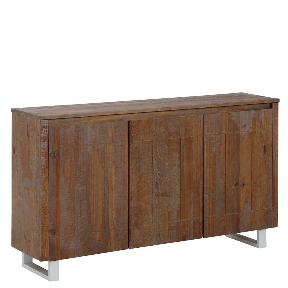 Design Kommode aus Kiefer Massivholz Dunkel - Lavagna