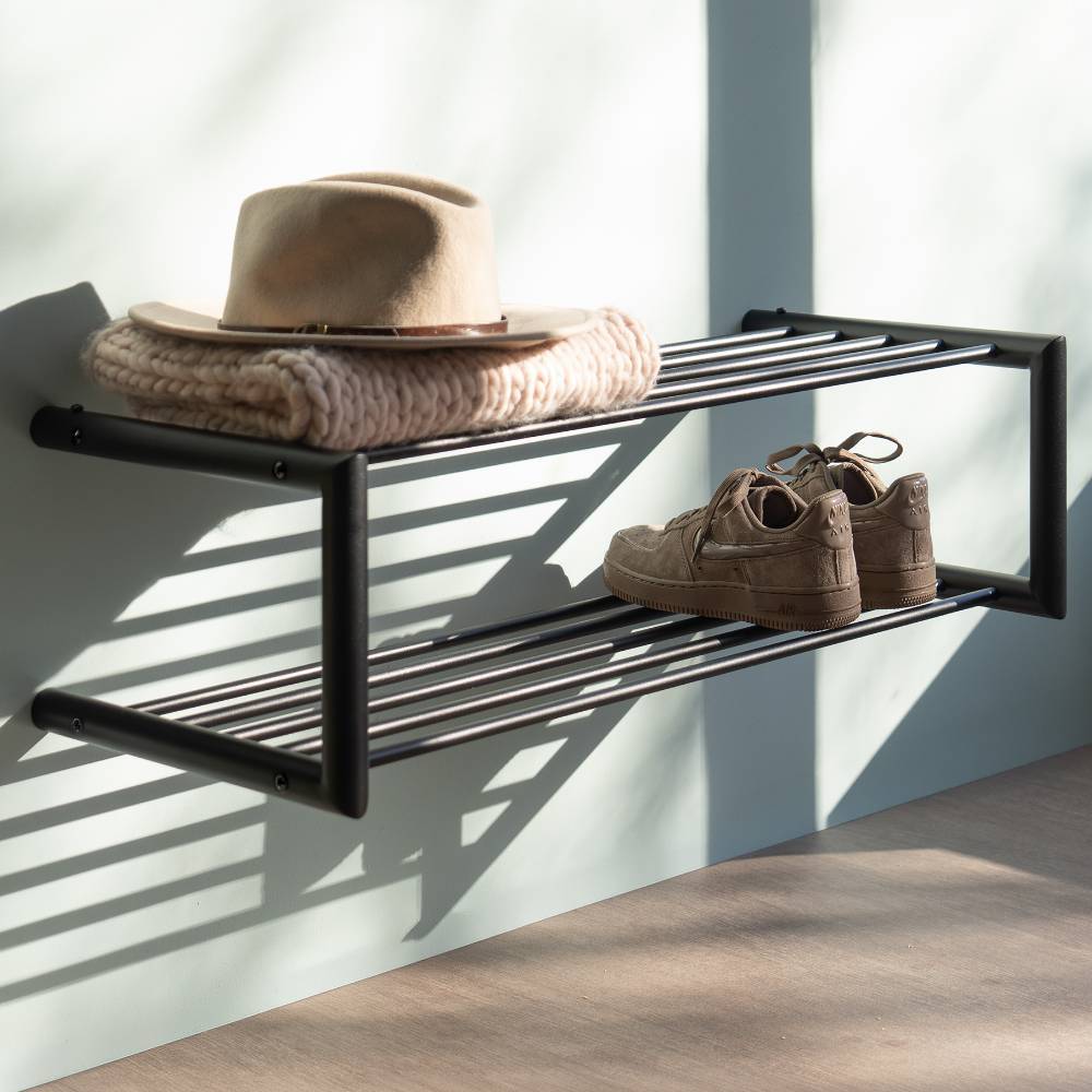 Hänge-Schuhregal in Schwarz - Pastolora