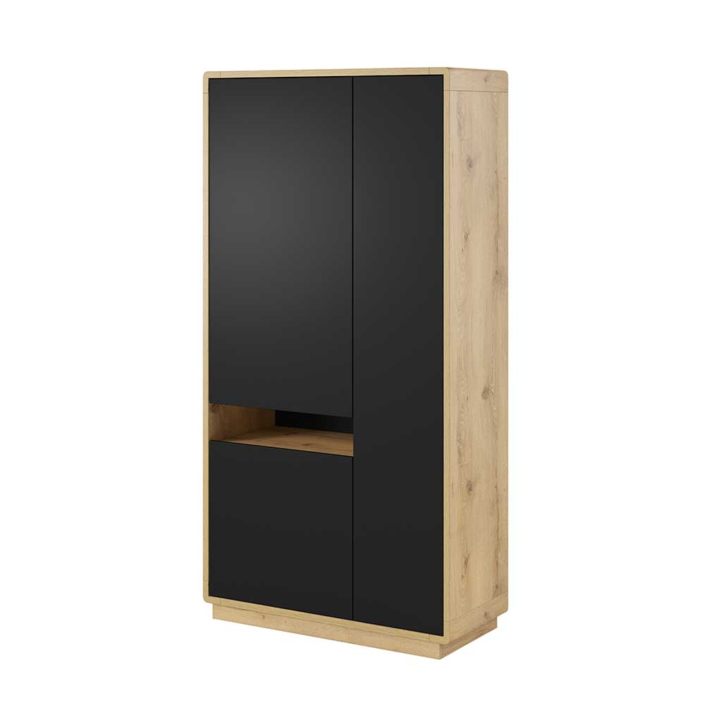 93x181x40 3-türige Schrank mit offenem Fach - Ilunas