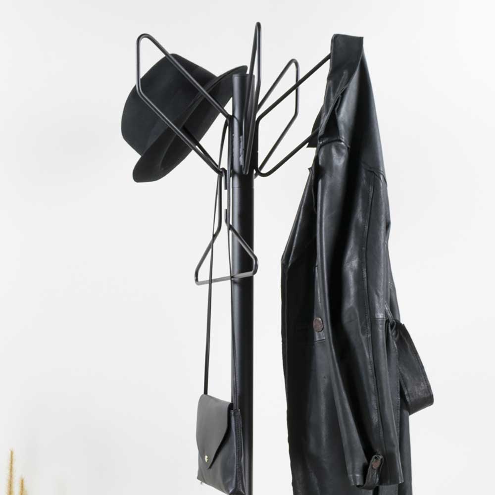 Stehende Garderobe in Schwarz - Price