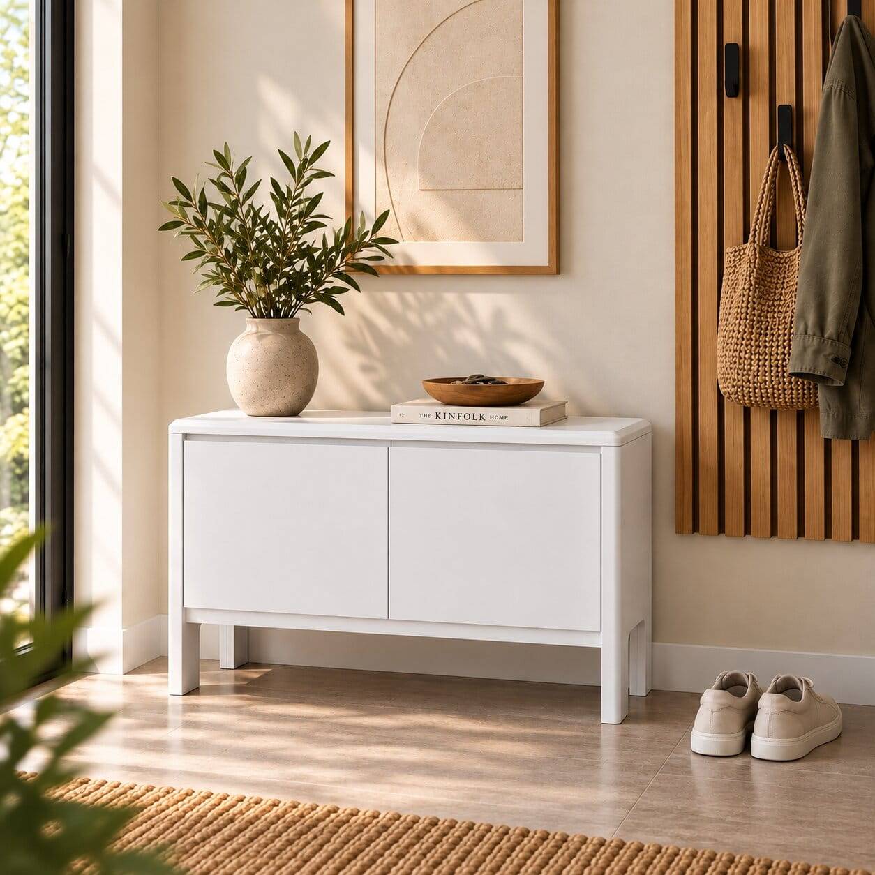 98x48x34 Kommode in Weiß aus Kiefer - Oranias