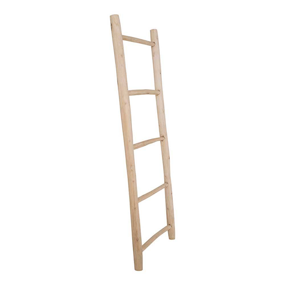 50x150x5 Deko Leiter aus Teak Massivholz - Pressin