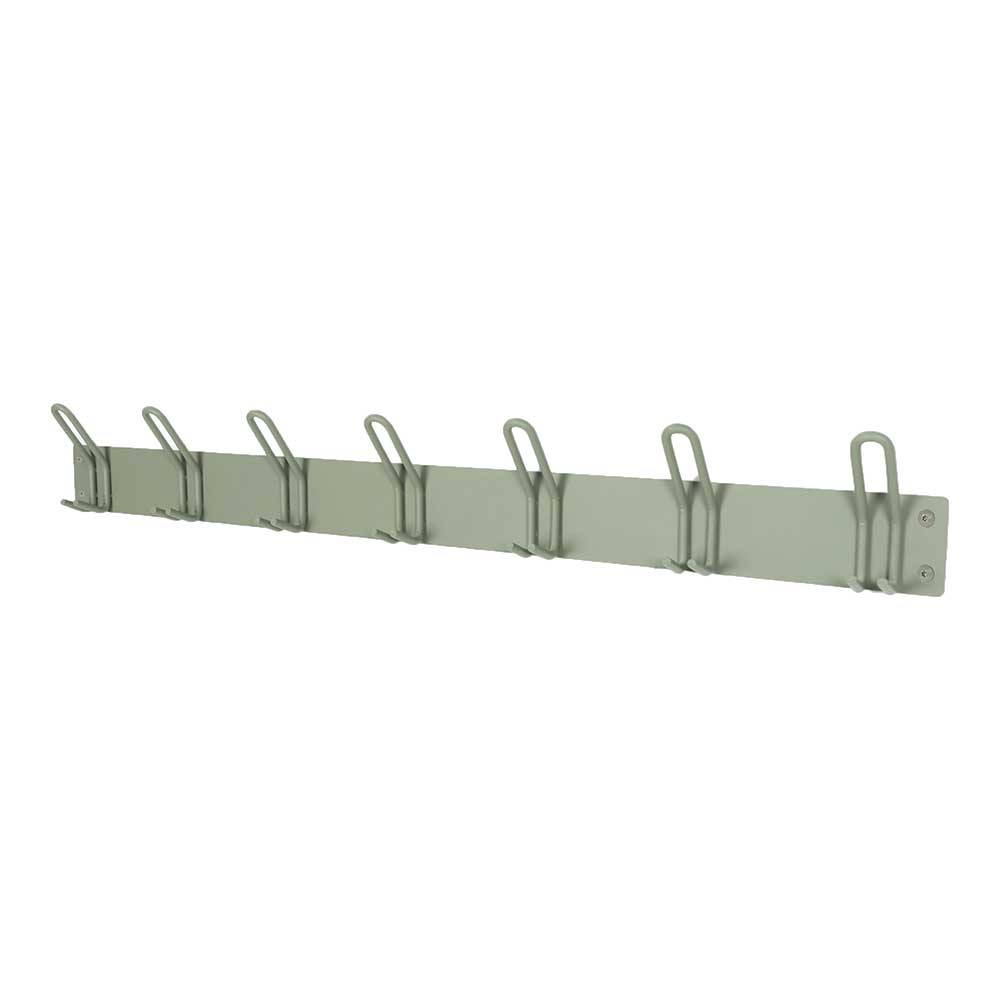 Graugrüne Wandgarderobe aus Metall - Mecia