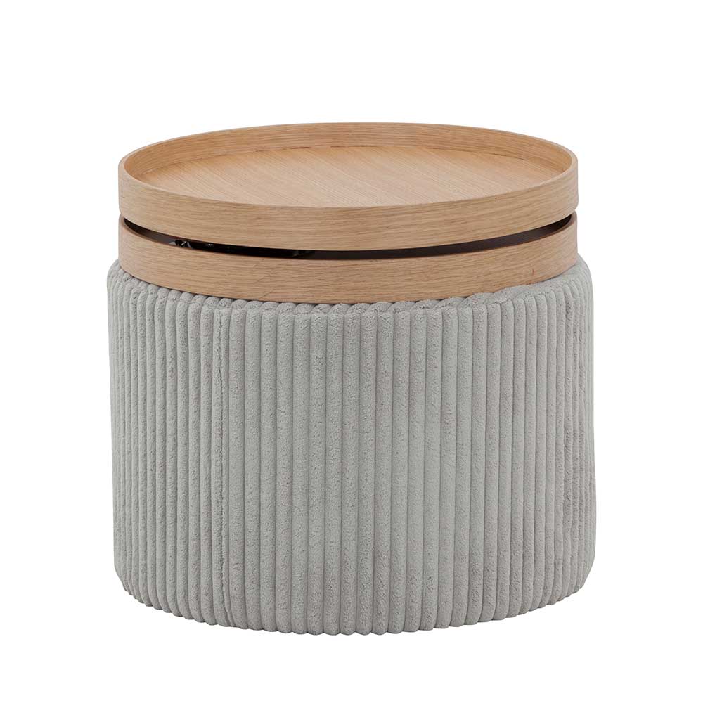Runder Design Wohnzimmertisch mit 2 Platten - Fistranco