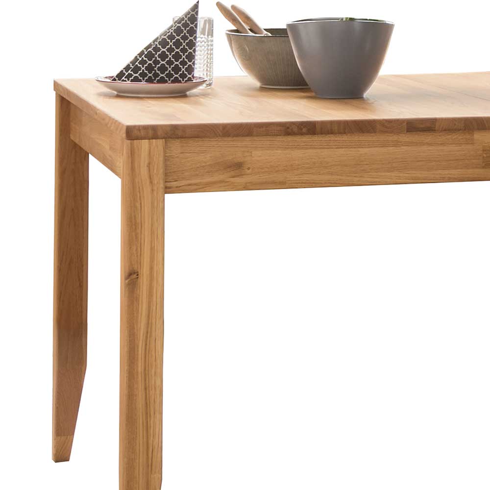 140x90 cm Holztisch aus Eiche geölt - Teano