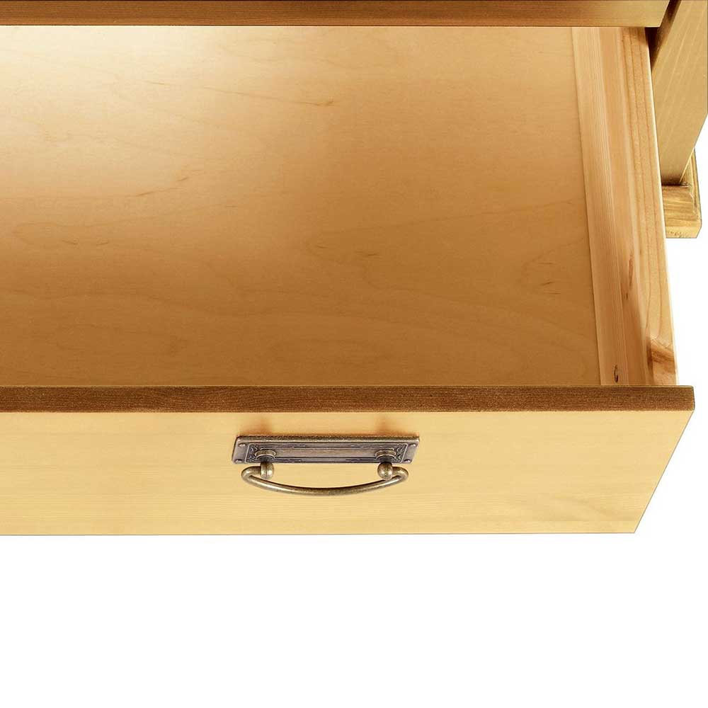 5 Schubladen Holzkommode mit Metallgriffen - Inhusa