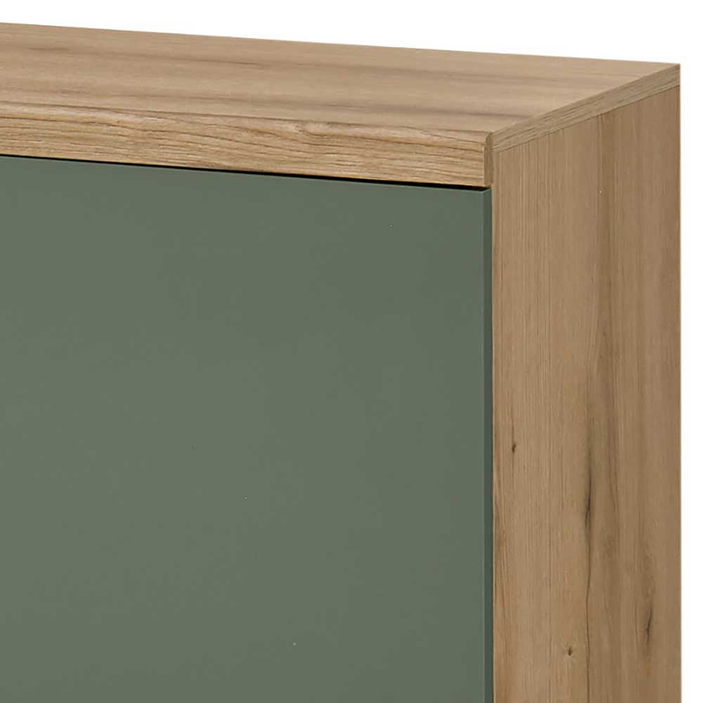 Sideboard in Graugrün & Wildeiche - Oliva