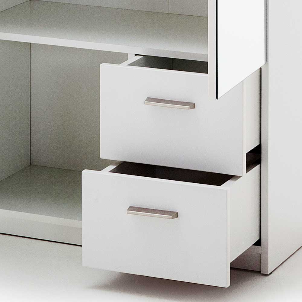 2-türiger Dielenschrank mit Spiegel - Nusenia