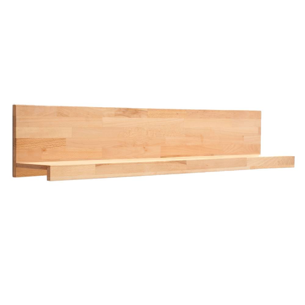 Breites Kernbuche Wandboard 150 cm aus Massivholz für Wohnzimmer und Esszimmer – Levandro