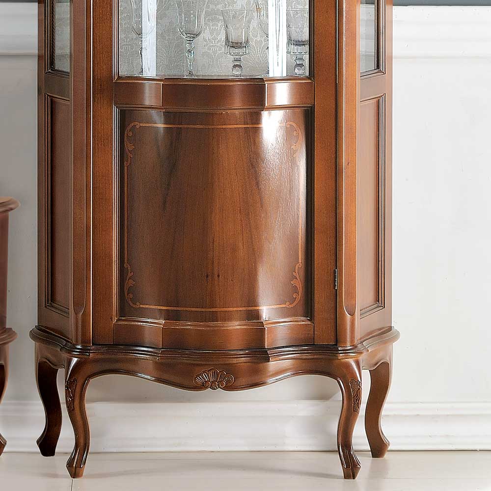 Hochwertige Vitrine im Barock Stil Dentro 214cm hoch