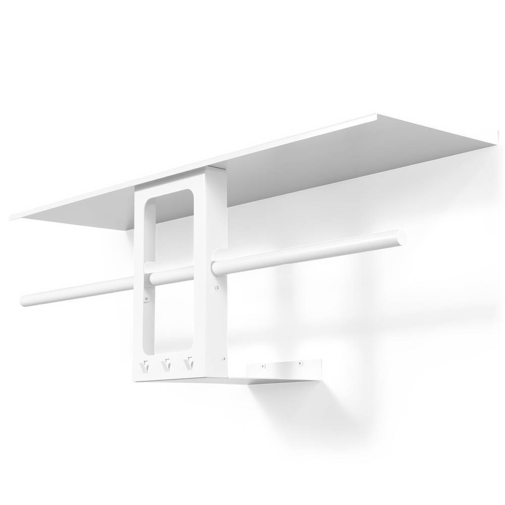 Design-Wandgarderobe in Weiß Stahl - Ionesa