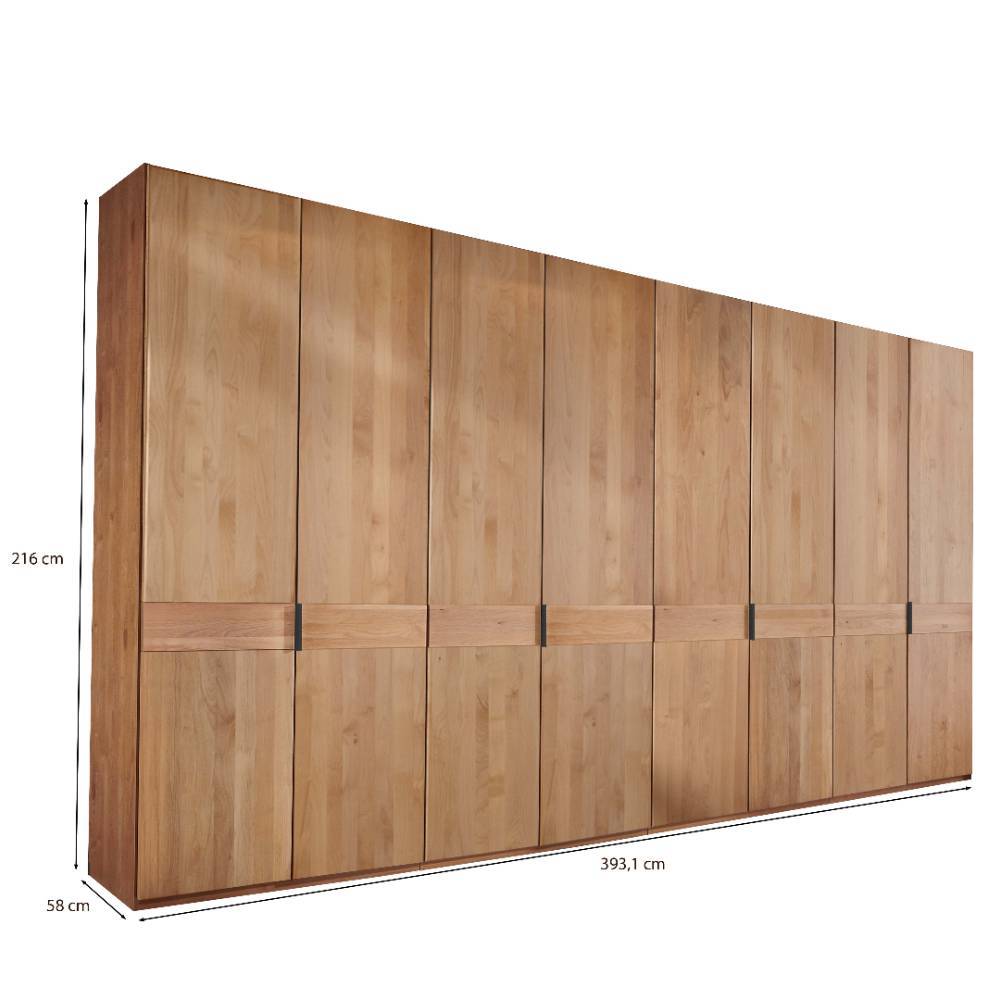 Teilmassiver Kleiderschrank mit 216 cm Höhe - Murray