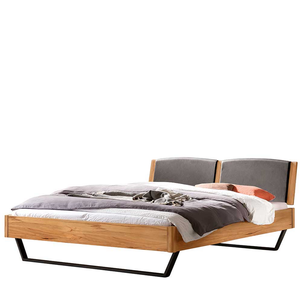 Wildbuche Designbett im Industrial Stil - Sanatate