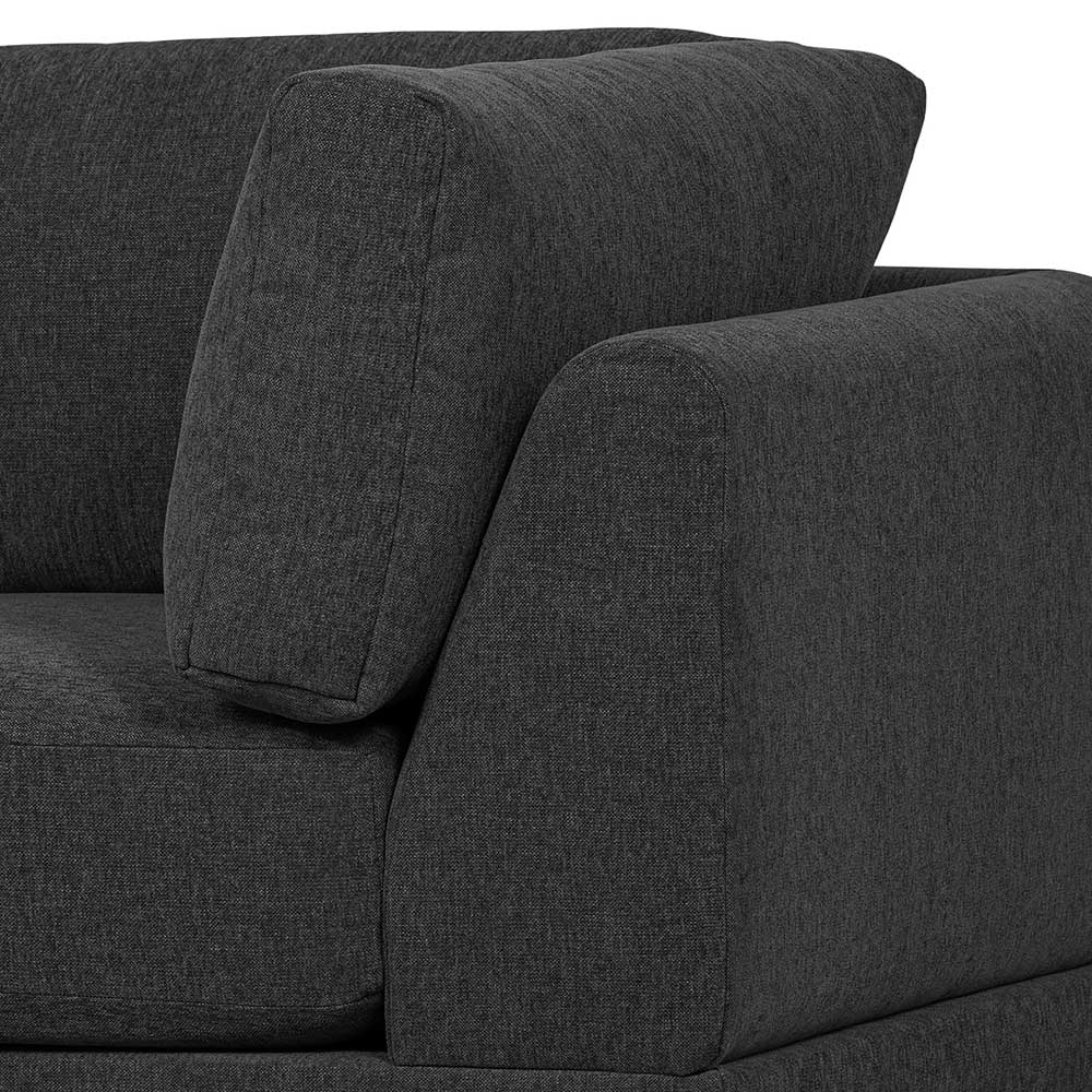 Dunkelgraues Eckelement Modulsofa - Marietta