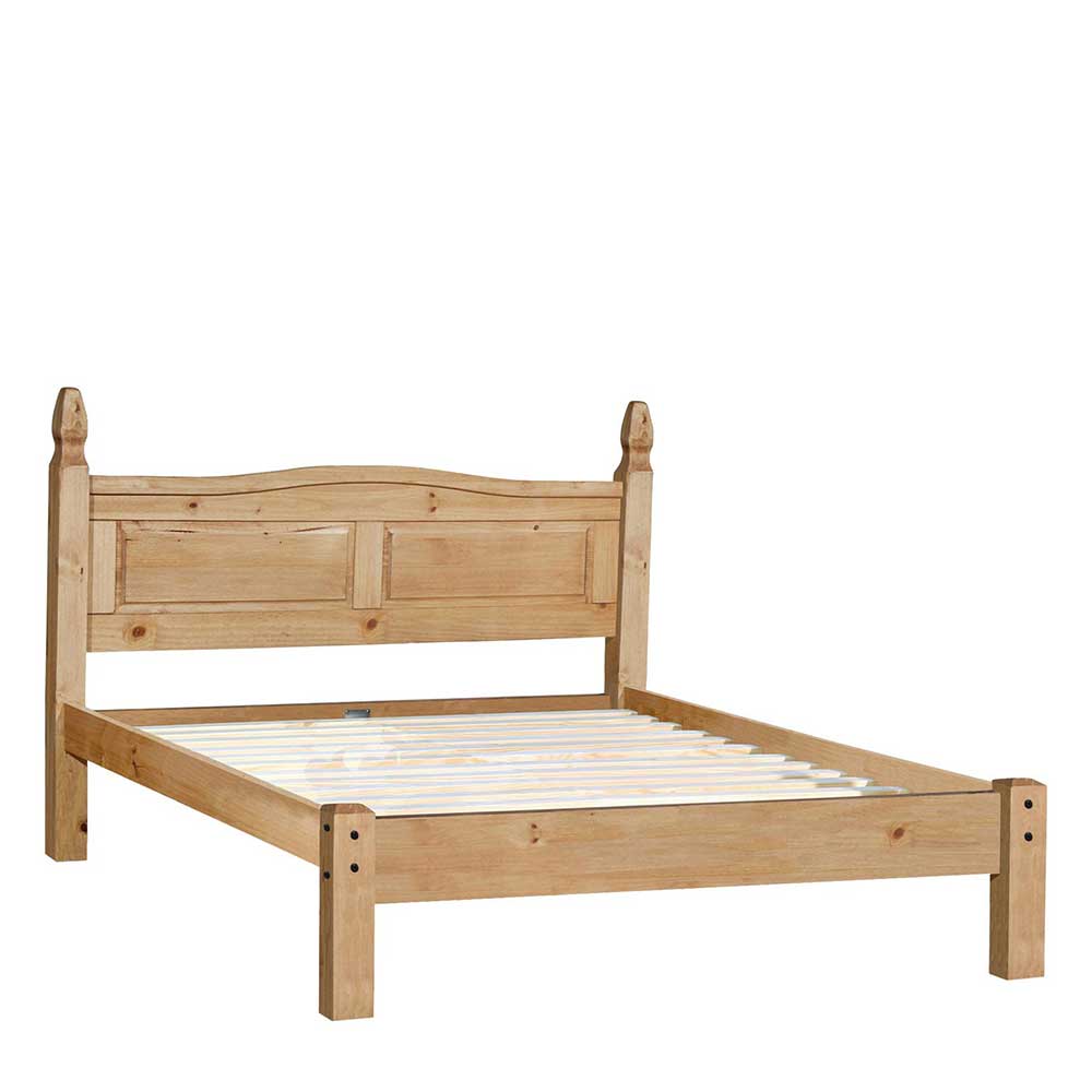 Mexiko Landhausbett aus Kiefer Honig - Marlyna