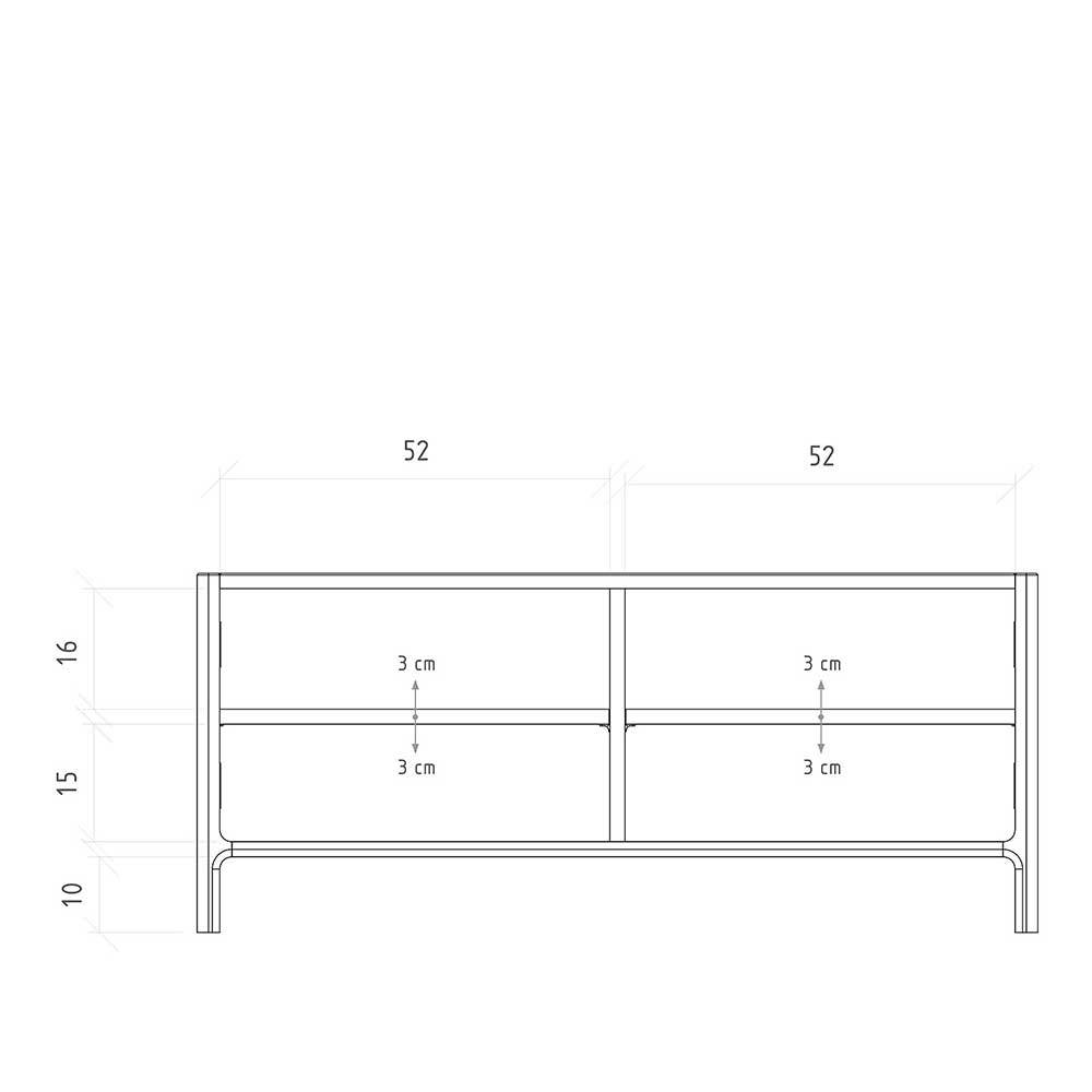 TV Board mit zwei Türen - Laida