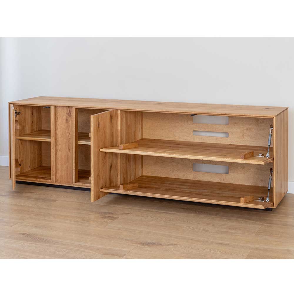 Massiver TV Unterschrank mit LED Licht - Cocondar