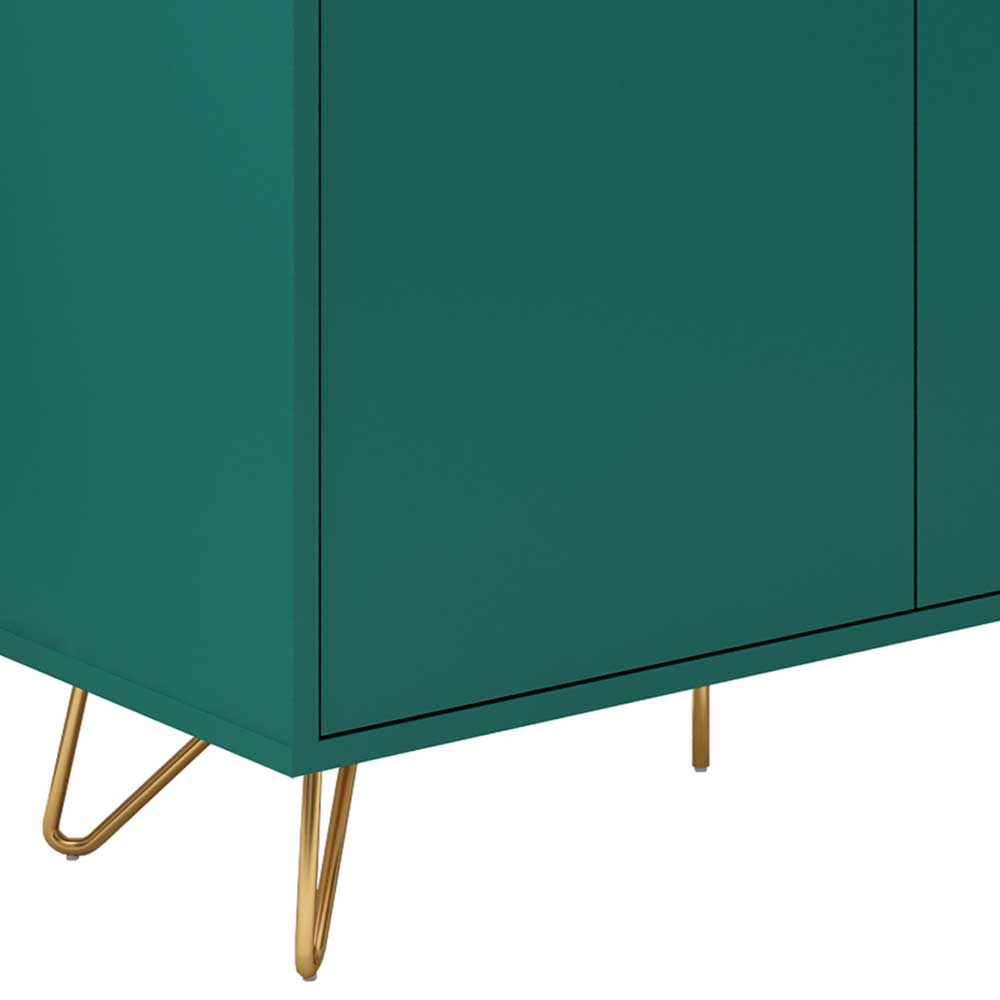 150x70x40 Sideboard in Grün & Gold - Ricriava