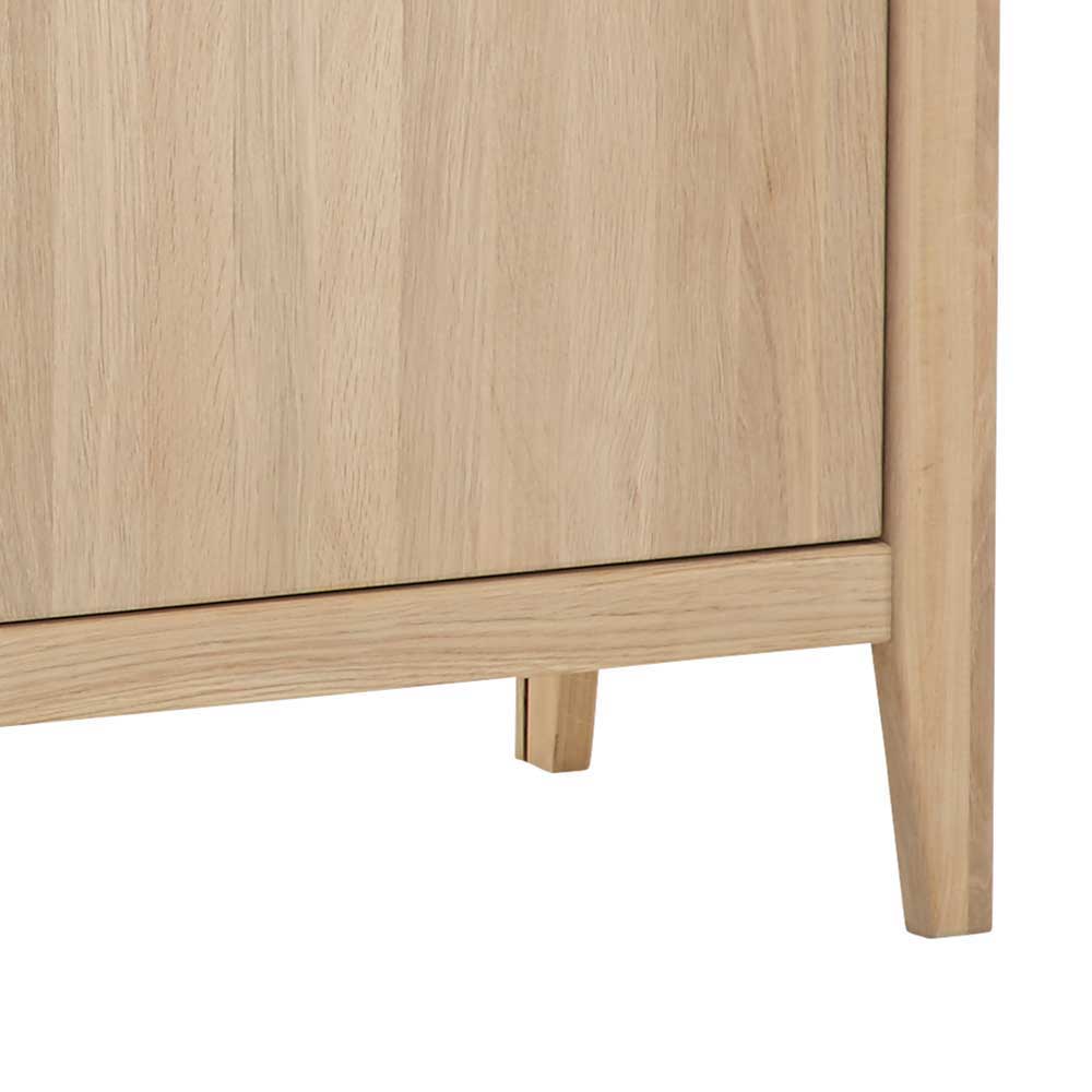 Massivholz Sideboard in Eiche Bianco - Vangus