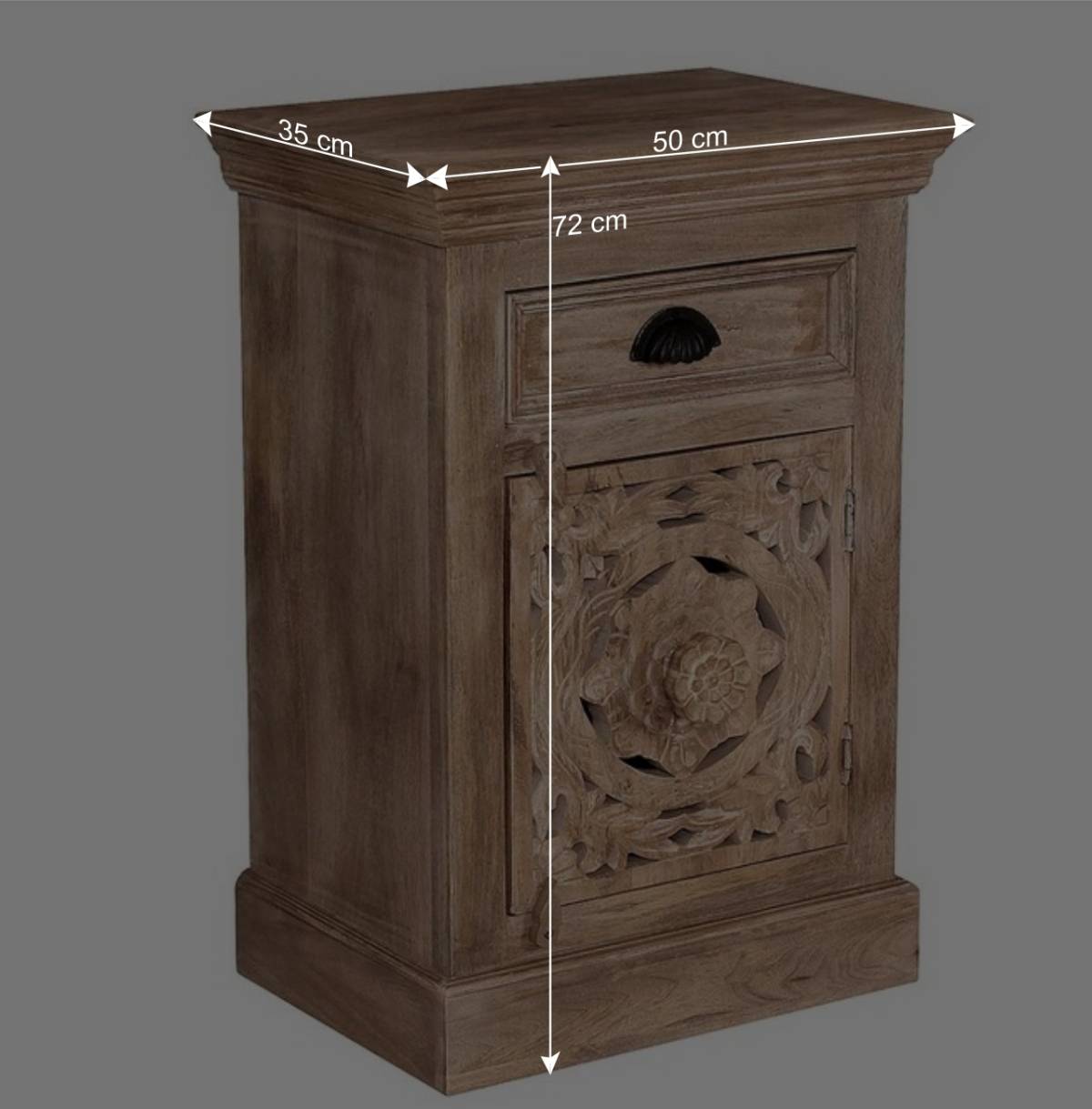 Romantische Badmöbel aus Holz - Runiasa (fünfteilig)