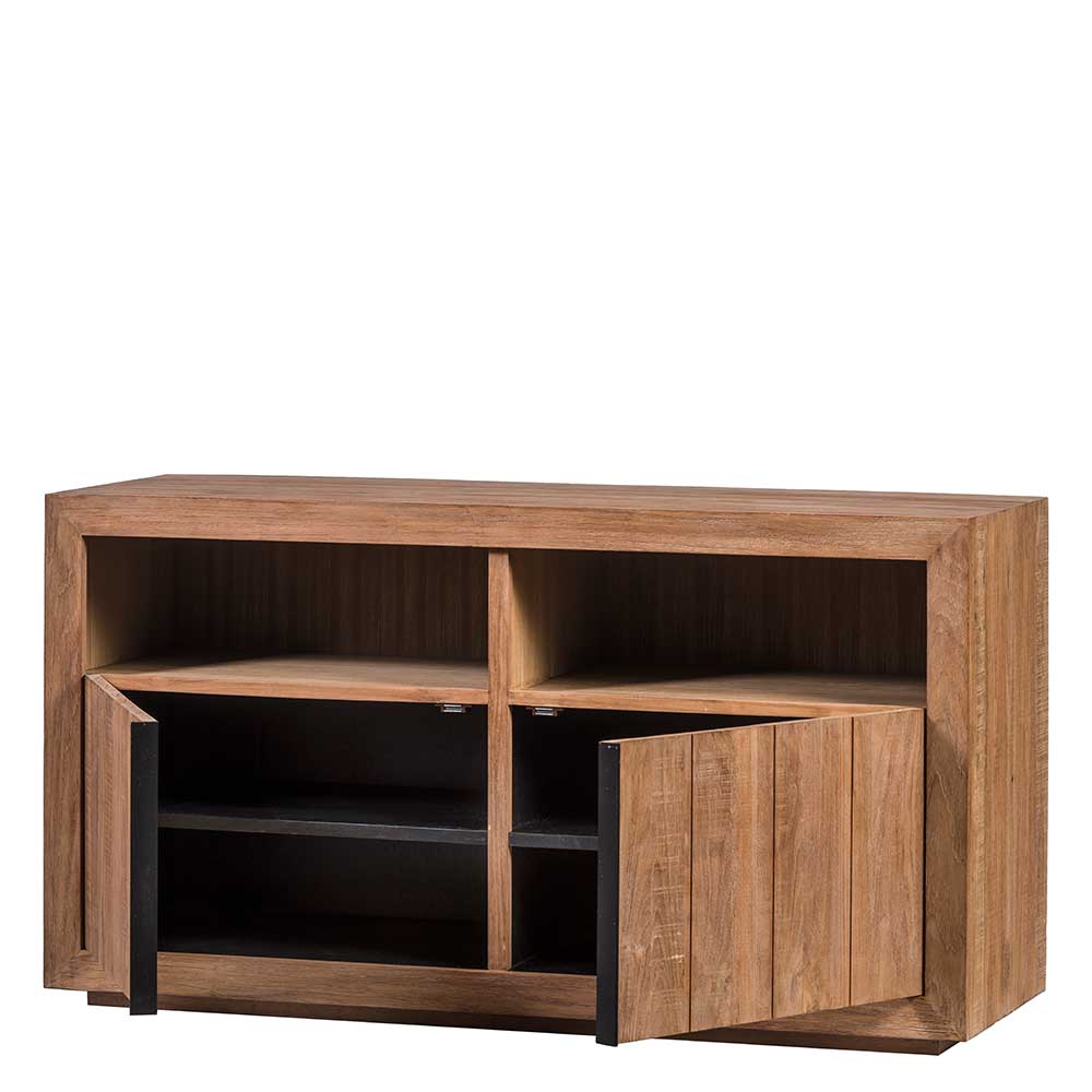 138x75x50 TV Kommode aus Teak Massivholz - Myons