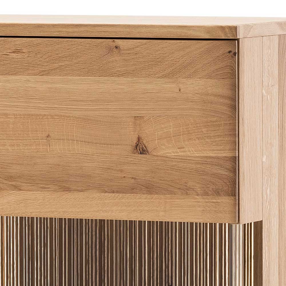 90x136x37 Stauraumvitrine als Highboard - Crupean